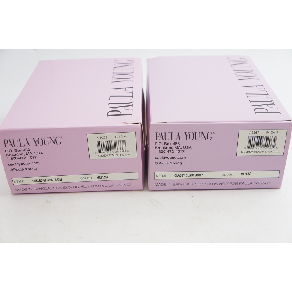 Paula Young Hair Pieces Lot of 2 #8/12A Curled Up Wrap Classy Clasp New
